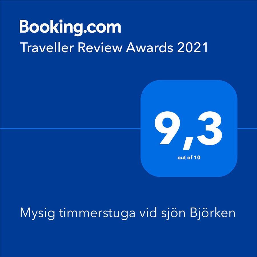 Mysig Timmerstuga Vid Sjoen Bjoerken 34 Roennsudden Grangärde Eksteriør billede