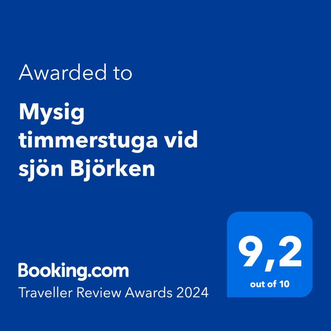 Mysig Timmerstuga Vid Sjoen Bjoerken 34 Roennsudden Grangärde Eksteriør billede